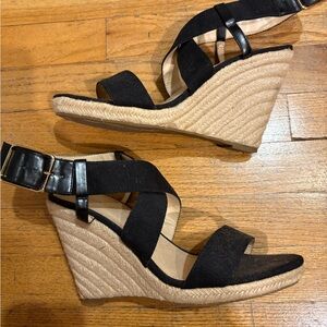 Banana Republic Black Wedge size 10